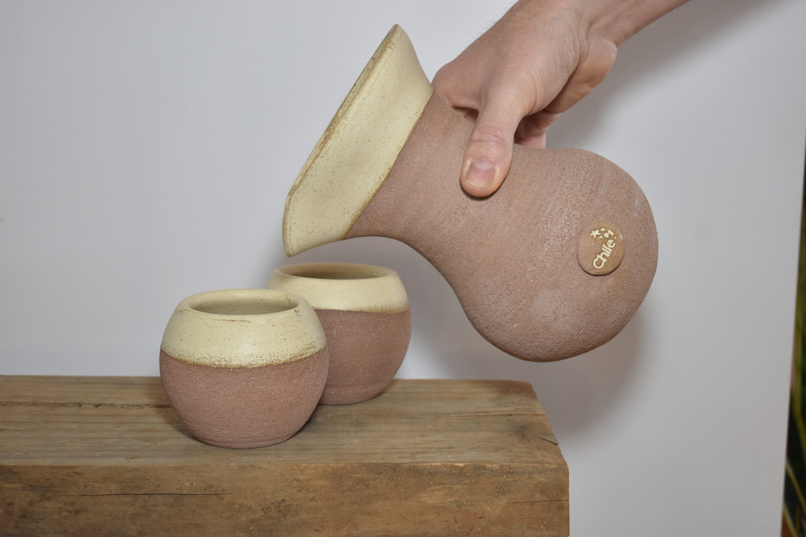 Juego de Jarro y 4 Vasos Gres Satinado - Imagen 4